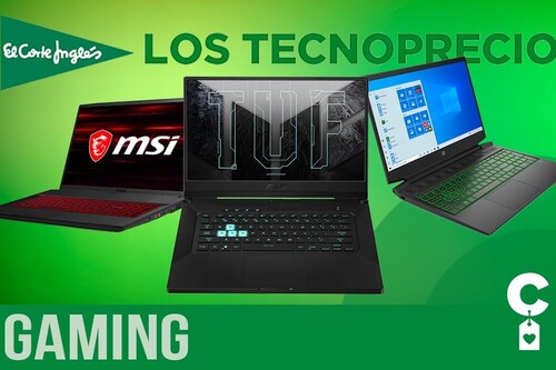 Tecnoprecios en El Corte Inglés: estos 9 portátiles gaming tienen descuentos de hasta un 29% este fin de semana