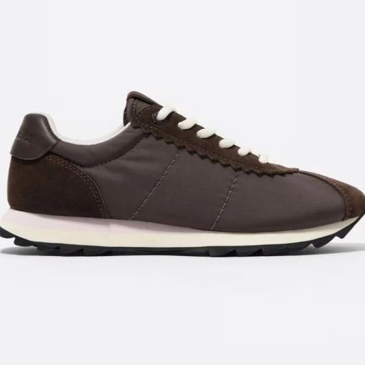 Zapatillas deportivas de mujer retro 13 18 con cordones - Bimba y Lola - Marrón

