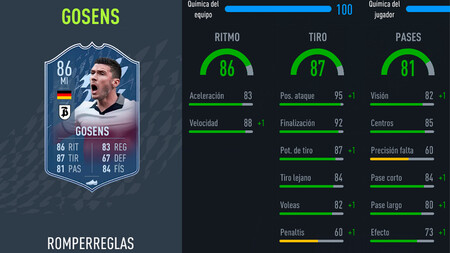 Desafío de creación de plantillas de Gosens Romperreglas en FIFA 22: soluciones baratas y sin lealtad a este SBC