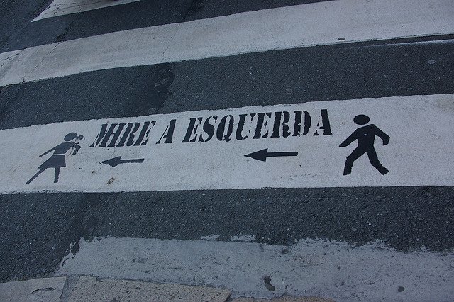 Pasos de peatones en Coruña