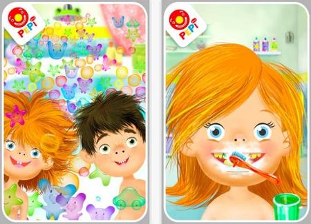 Pepi Bath Lite, aprendiendo en el iPad a asearse y poner la lavadora