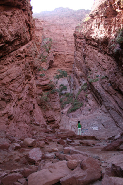 La Garganta del Diablo en la Quebrada de las Conchas, Argentina