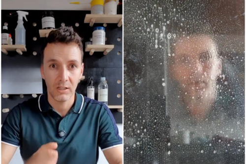 Quitar la cal de la mampara