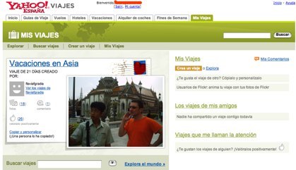 Yahoo! Viajes presenta la red social Mis Viajes