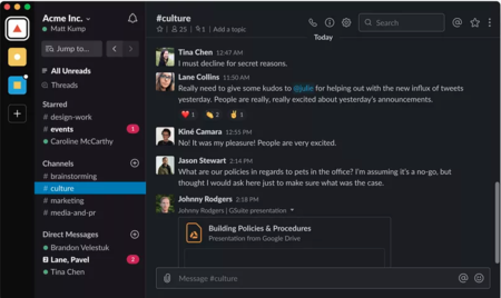 Slack anuncia la llegada del modo oscuro a su app para Mac