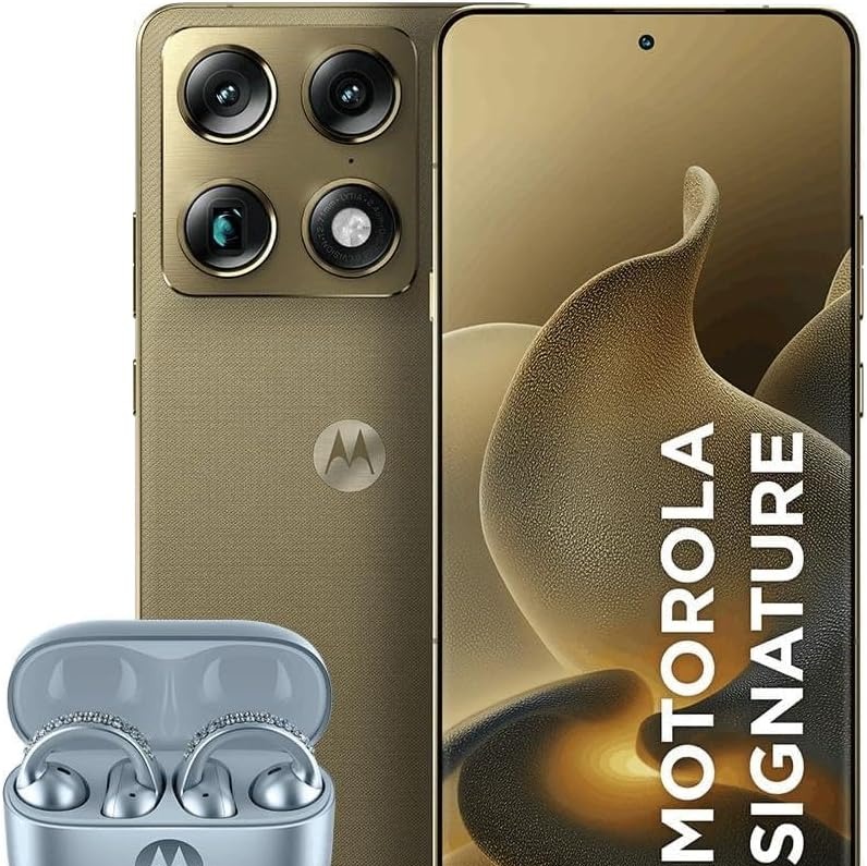 Kit Motorola Signature 5G 512GB Verde Oliva + Loop Swarovski Ice Melt

