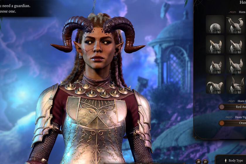 Imagen de creación de personaje en Baldur's Gate 3