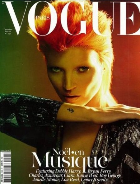 Flipando con la mimetización de Kate Moss a lo Bowie