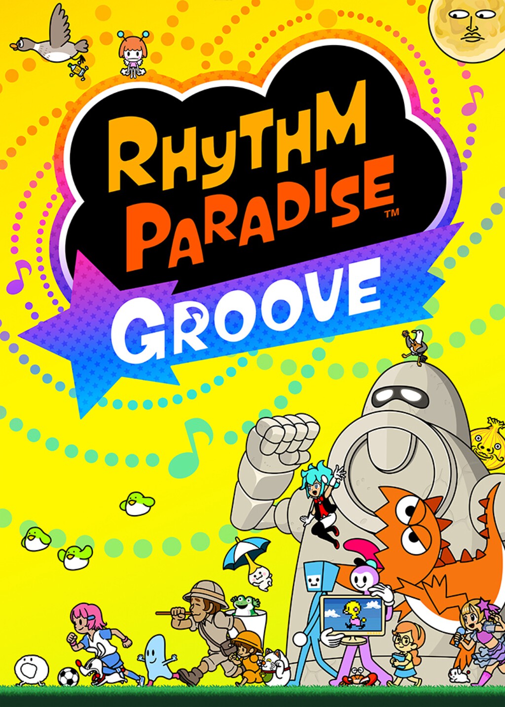 Imagen de un minijuego de cocina en Rhythm Paradise Groove