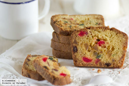 Cake clásico de frutas confitadas. Receta