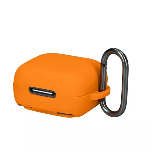 kwmobile Carcasa de Silicona Compatible con Anker Soundcore P30i - Funda para Cascos inalámbricos - Naranja