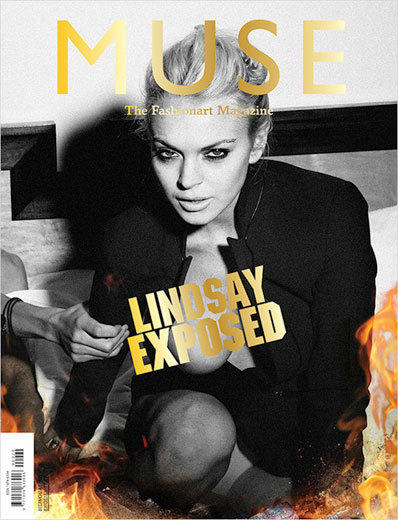 Lindsay Lohan se despelota en el reportaje más atrevido de la revista Muse