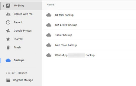 グーグルドライブバックアップ