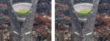 O estádio mais alto do planeta? Arábia Saudita planeja construir uma arena suspensa a 350 metros de altura 