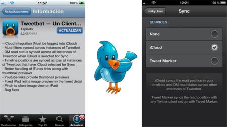 TweetBot incluye sincronización a través de iCloud en su versión 2.2