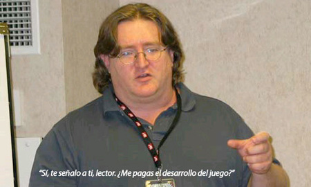 Gabe Newell quiere que nosotros paguemos el desarrollo de sus juegos