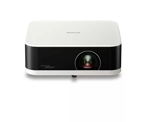 Epson Lifestudio Pop EF-61W Blanco Diamante Proyector Inteligente portátil, Sound by Bose, Google TV, Full HD, Uso Interior/Exterior, garantía de 5 años*