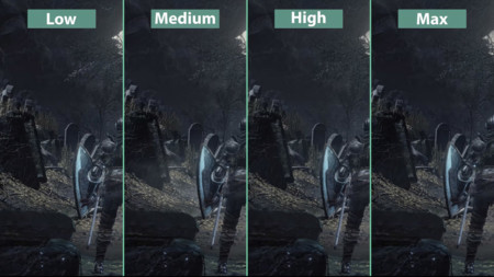Compara tú mismo el aspecto de Dark Souls III en calidad mínima, media, alta y máxima para PC