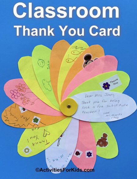 Classroom Thank You Card