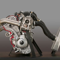 Tres cilindros, cuatro tiempos, 998 cc y ¡turbo! Así es el motor de la Yamaha Sidewinder