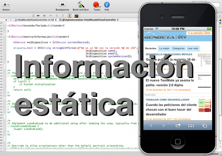 Programando en iOS: orientación del dispositivo, nivel de batería y otros datos estáticos