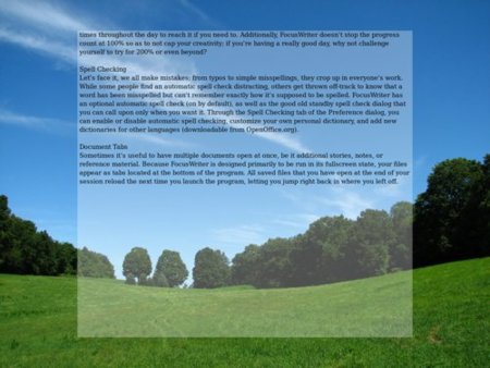FocusWriter, de los mejores editores de texto minimalistas