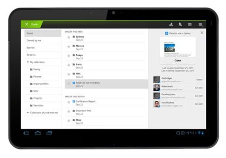 Google docs se actualiza y optimiza para las tablets Android