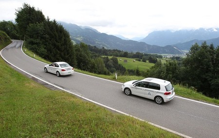 El Volkswagen Golf eléctrico gana el Rally Silvretta de eléctricos 2012