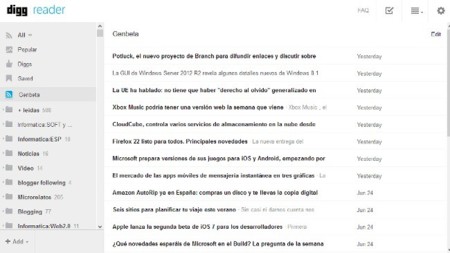 Así es Digg Reader. A fondo
