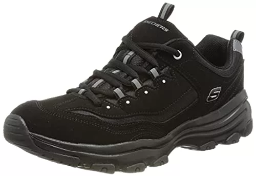 Skechers Zapatillas Speedster Nottingham para Mujer, Trubuck Negro con Ribete de Malla Negra, 37 EU