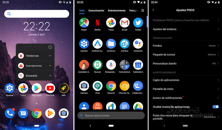 Poco Launcher: así se activa el nuevo tema oscuro en el lanzador de aplicaciones de Xiaomi