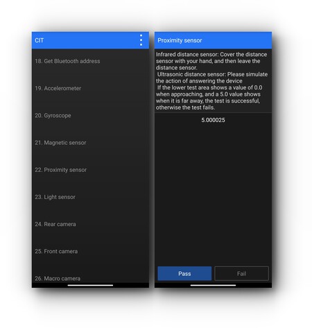 Test Sensor Proximidad Xiaomi
