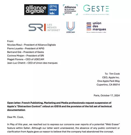 ティム・クックに送られた手紙の断片