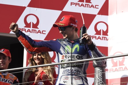 Jorge Lorenzo alcanza a Mick Doohan en número de podios de MotoGP