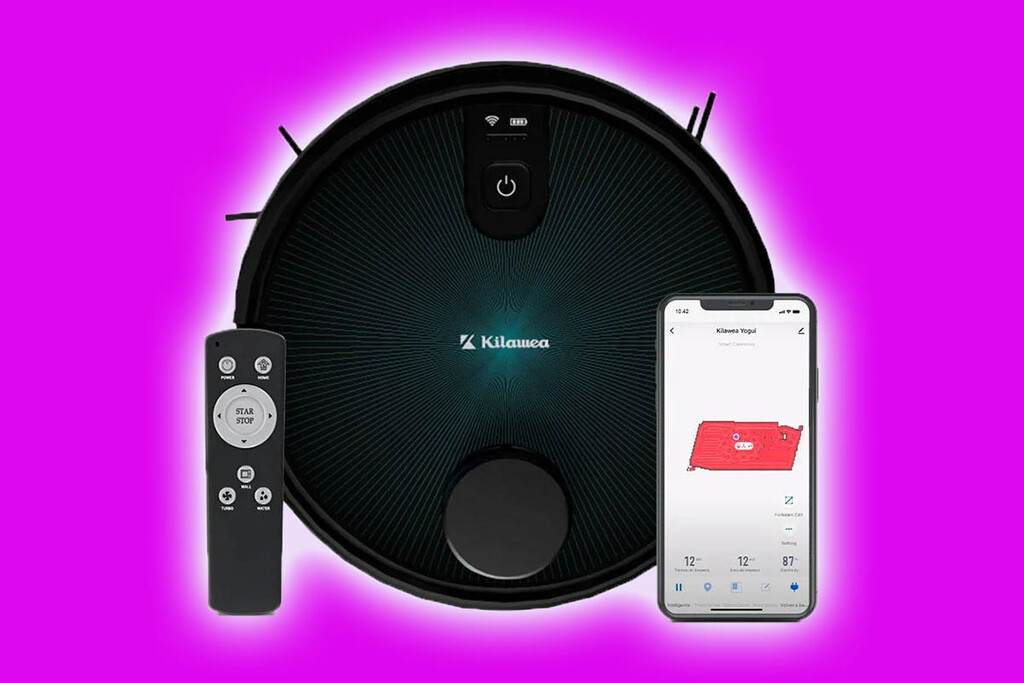 Este robot aspirador económico además, friega el suelo, se controla con el móvil y tiene un descuento de 60 euros en PcComponentes