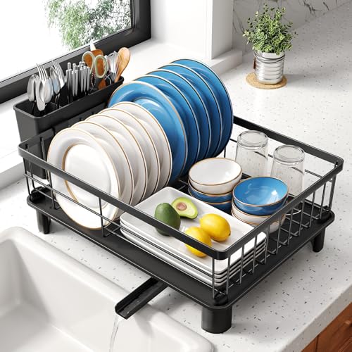 Escurridor de platos pequeño para encimera de cocina