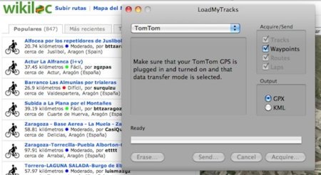 LoadMyTracks, programa para convertir los tracks del GPS
