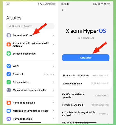 Actualizacion Xiaomi 2