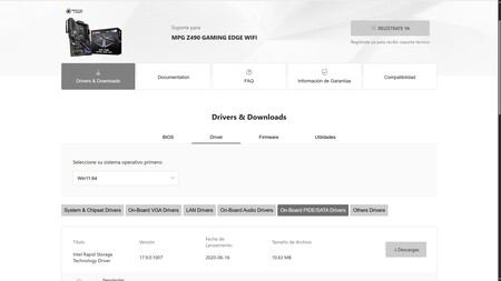 Imagen de MSI drivers