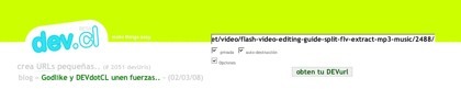 Dev.cl, nuevo generador de direcciones web cortas