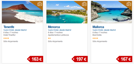 Logitravel nos ofrece 8 días y 7 noches en Tenerife, Menorca o Mallorca por menos de 200 euros