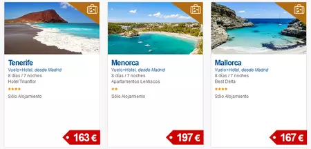 Logitravel nos ofrece 8 días y 7 noches en Tenerife, Menorca o Mallorca por menos de 200 euros 