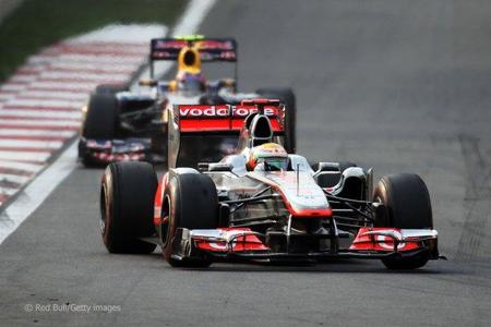 Lewis Hamilton y Mark Webber