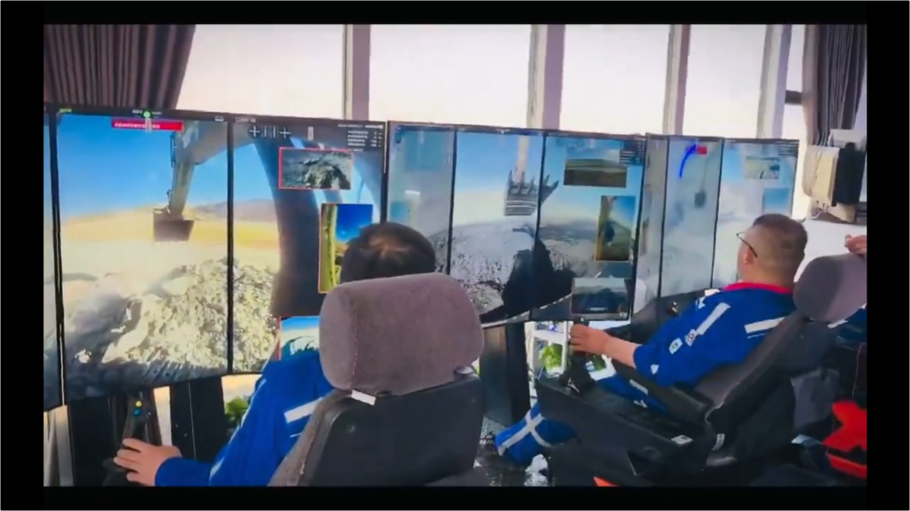 Parece que tu padre y tu tío se han gastado el dinero de las vacaciones en un setup gamer, pero son trabajadores chinos operando excavadoras a miles de kilómetros 