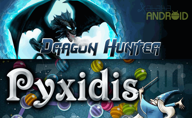 Dragon Hunter y Pyxidis, juegos de habilidad y estrategia