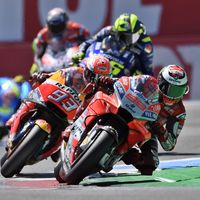 Jorge Lorenzo: "Tuve suerte. El golpe de Rossi fue a 200 km/h y pudo haber sido un desastre" 