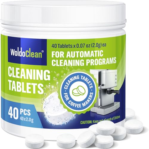 WoldoClean Pastillas Limpiadoras para Cafeteras 40 Unidades 