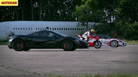 Dragrace: Ducati Superleggera vs Porsche 918 Spider vs McLaren P1