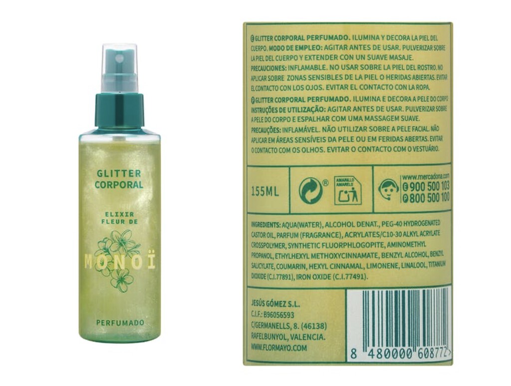 Mercadona lanza un glitter corporal perfecto para hacer brillar nuestra