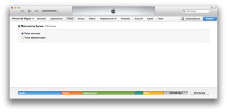 iTunes tonos iOS 7